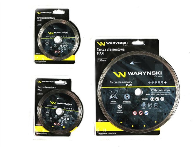 Tarcza diamentowa MAXI 115x22.23 mm Waryński