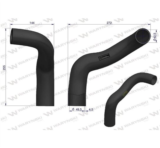 Przewód chłodnicy dolny 520309M91 Waryński
