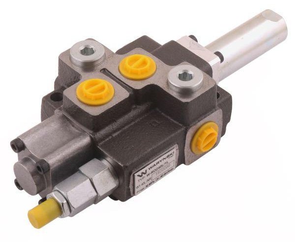 Rozdzielacz hydrauliczny 1-sekcyjny max przepływ 40L sterowany na linkę Waryński