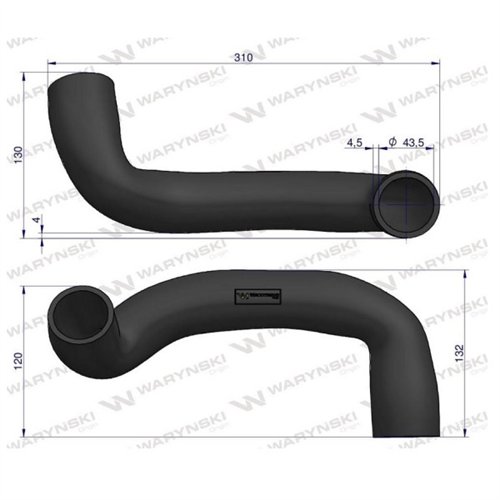 Przewód chłodnicy dolny 81805638 Waryński