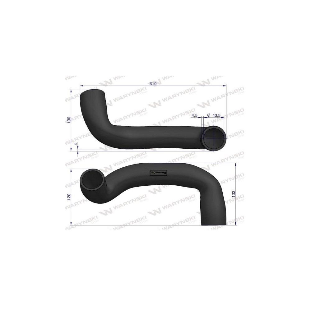 Przewód chłodnicy dolny 81805638 Waryński