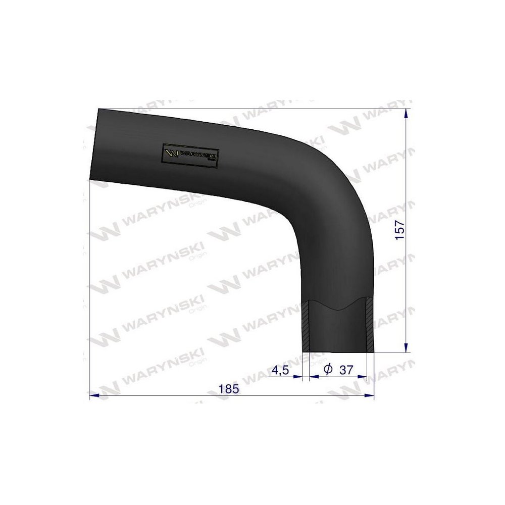 Przewód chłodnicy górny 83907414 Waryński