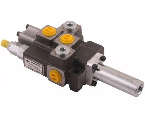 Rozdzielacz hydrauliczny 1-sekcyjny max przepływ 40L sterowany na linkę Waryński