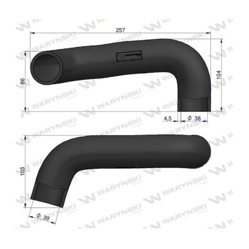 Przewód chłodnicy dolny 885564M1 Waryński