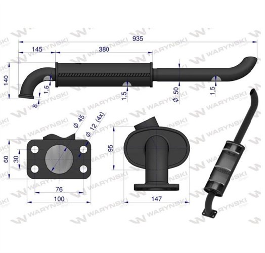 Tłumik T25 WARYŃSKI