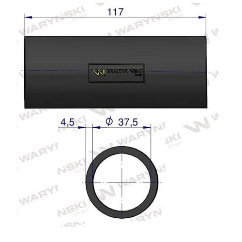 Przewód chłodnicy prosty 02310011 Waryński