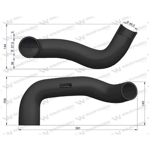 Przewód chłodnicy dolny L34922 Waryński