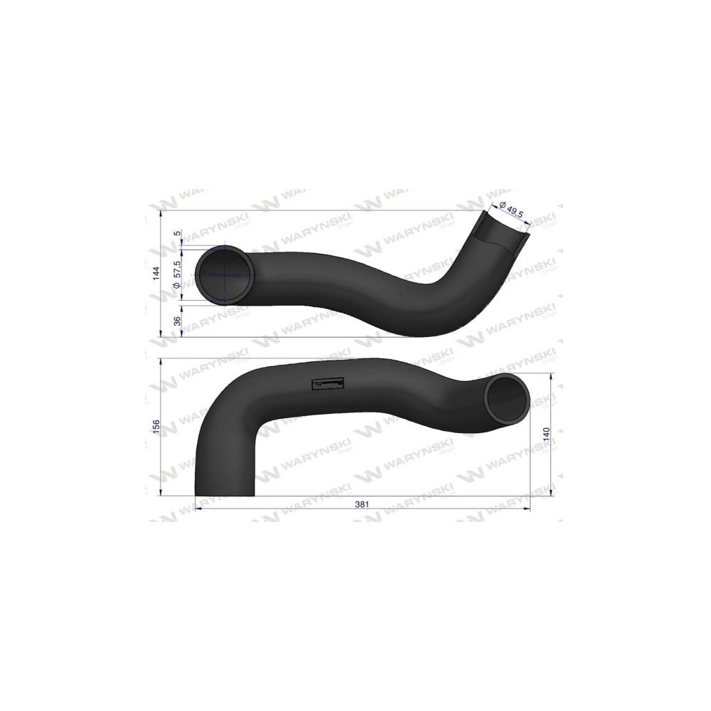 Przewód chłodnicy dolny L34922 Waryński