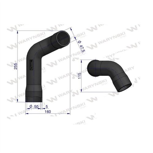 Przewód chłodnicy dolny L56295 Waryński