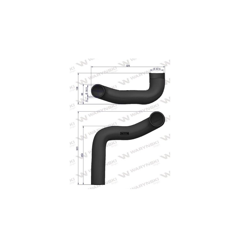 Przewód chłodnicy dolny L56305 Waryński