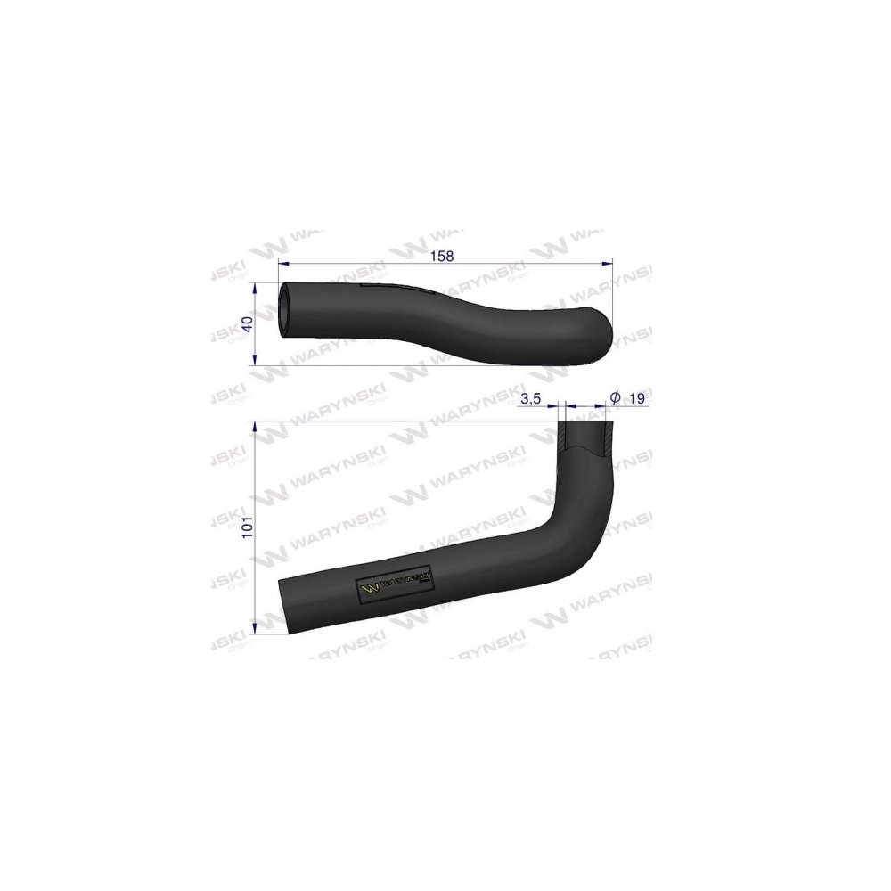 Przewód chłodnicy R70737 Waryński