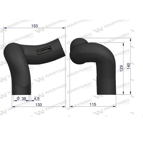 Przewód chłodnicy górny T23534 Waryński