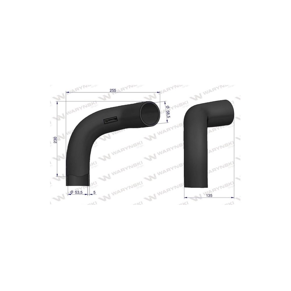 Przewód chłodnicy dolny T28426 Waryński