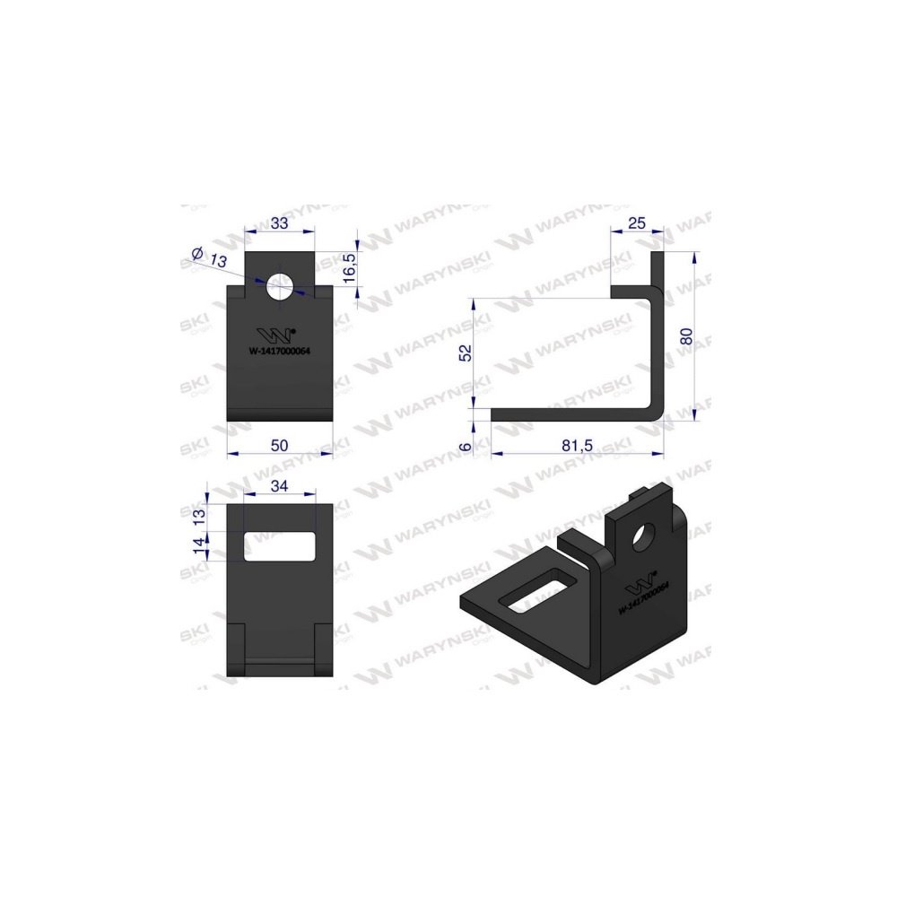 Nakładka zęba agregatu 32x12 na profil 50x50 Waryński (sprzedawane po 20)