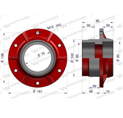 Piasta talerza ślizgowa zastosowanie Kosiarka rotacyjna polska Waryński