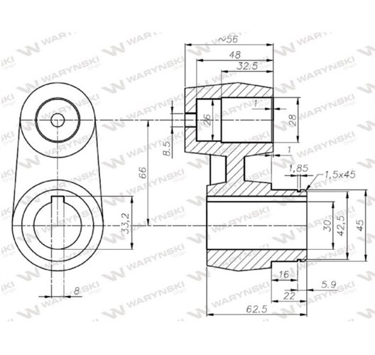 Zabierak kosiarka rotacyjna polska Waryński