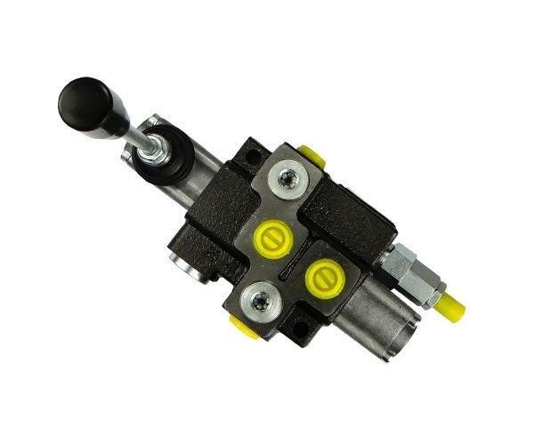 Rozdzielacz hydrauliczny 1-sekcyjny max przepływ 40L z zatrzaskiem Waryński
