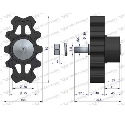 Wstrząsacz kpl. Sfero polskie łożyska Anna Waryński