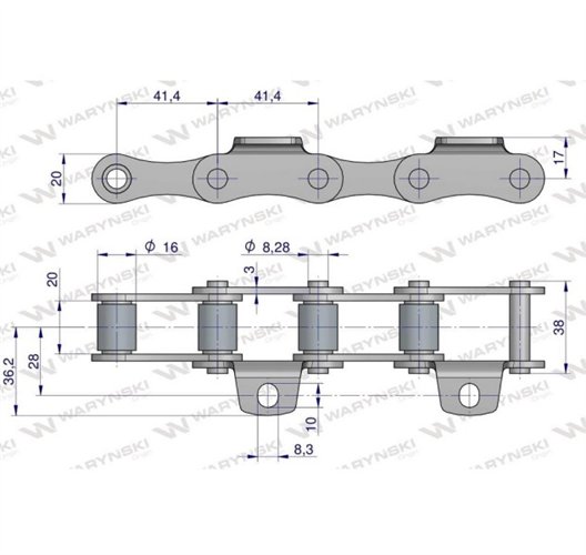 Łańcuch wysypu nowy typ zastosowanie Anna Waryński