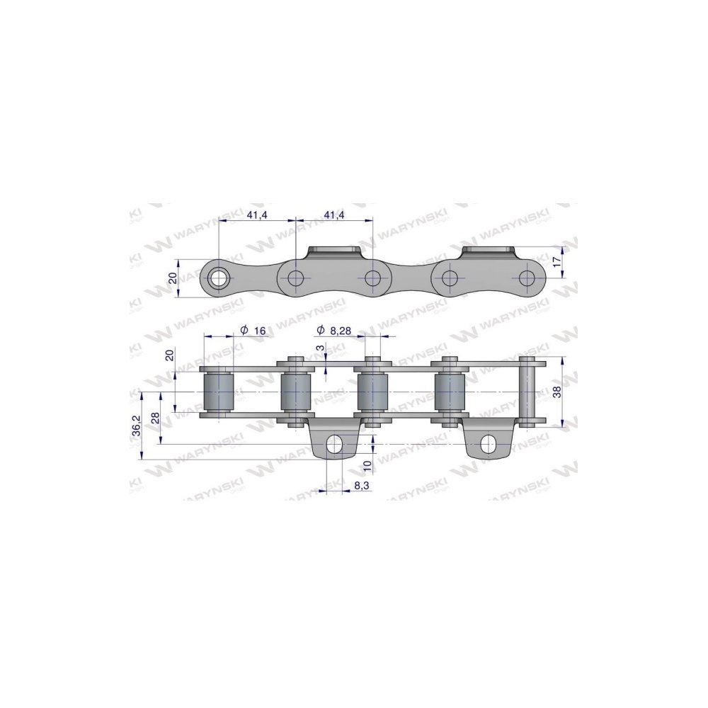 Łańcuch wysypu nowy typ zastosowanie Anna Waryński