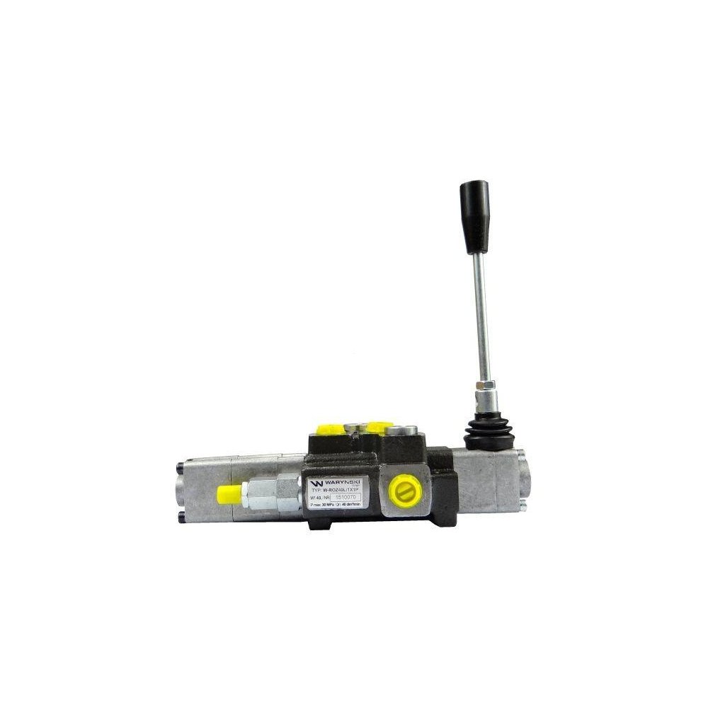 Rozdzielacz hydrauliczny 1-sekcyjny max przepływ 40L z sekcją pływającą Waryński