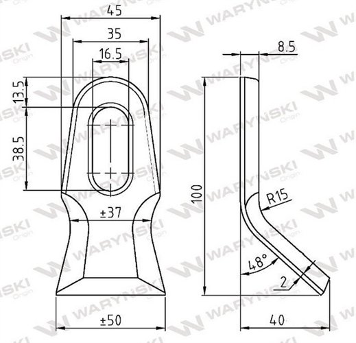 Bijak młotkowy mulczarka zastosowanie Samasz Rousseau Waryński