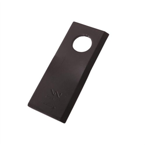 Nóż. nożyk kosiarka lewy 100X40X3mm otwór 19 zastosowanie RS 100/3 Sipma WARYŃSKI ( sprzedawane po 25 )