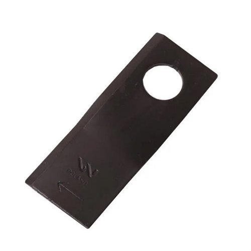 Nóż. nożyk kosiarka prawy 100X40X3mm otwór 19 zastosowanie RS 100/3 Sipma WARYŃSKI ( sprzedawane po 25 )