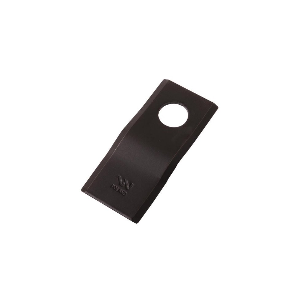 Nóż. nożyk kosiarka gięty 105x46x3mm otwór 21 zastosowanie CM120 Vicon Kverneland WARYŃSKI ( sprzedawane po 25 )