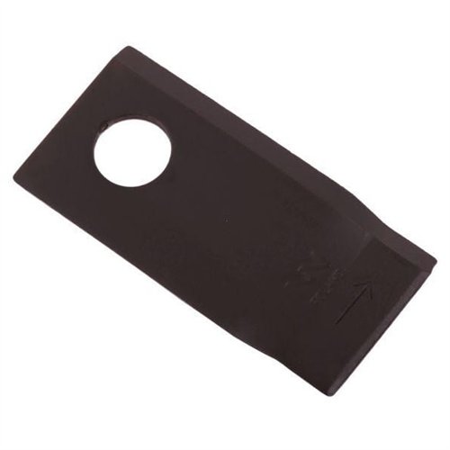 Nóż. nożyk kosiarka lewy 98x48x4mm otwór 19 zastosowanie 121712 Fella WARYŃSKI ( sprzedawane po 25 )