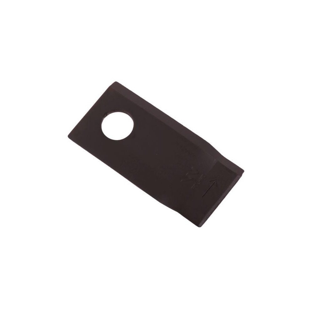 Nóż. nożyk kosiarka lewy 98x48x4mm otwór 19 zastosowanie 121712 Fella WARYŃSKI ( sprzedawane po 25 )