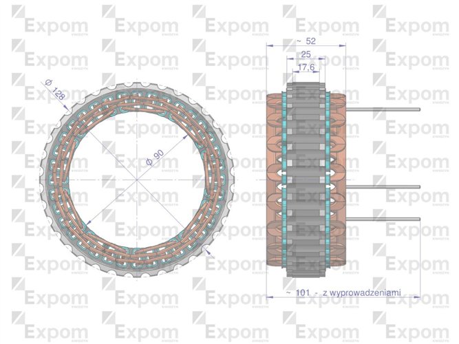 Stojan alternatora AX230000 AX260000EX C-330 C-360 Nowy Typ EXPOM KWIDZYN eu