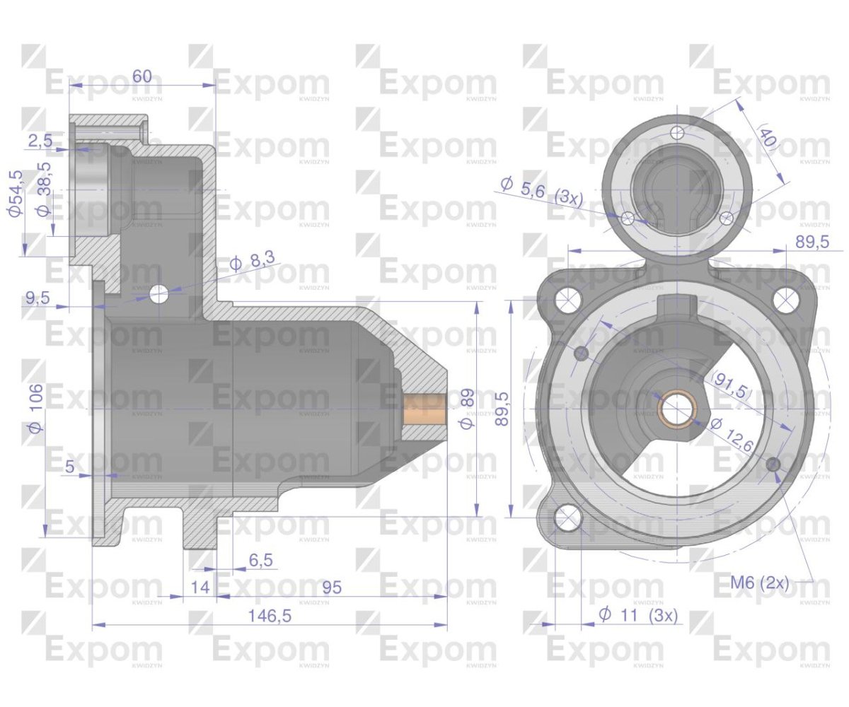 Głowica rozrusznika 2005834177 C-330 C-360 ZETOR Nowy Typ EXPOM KWIDZYN eu