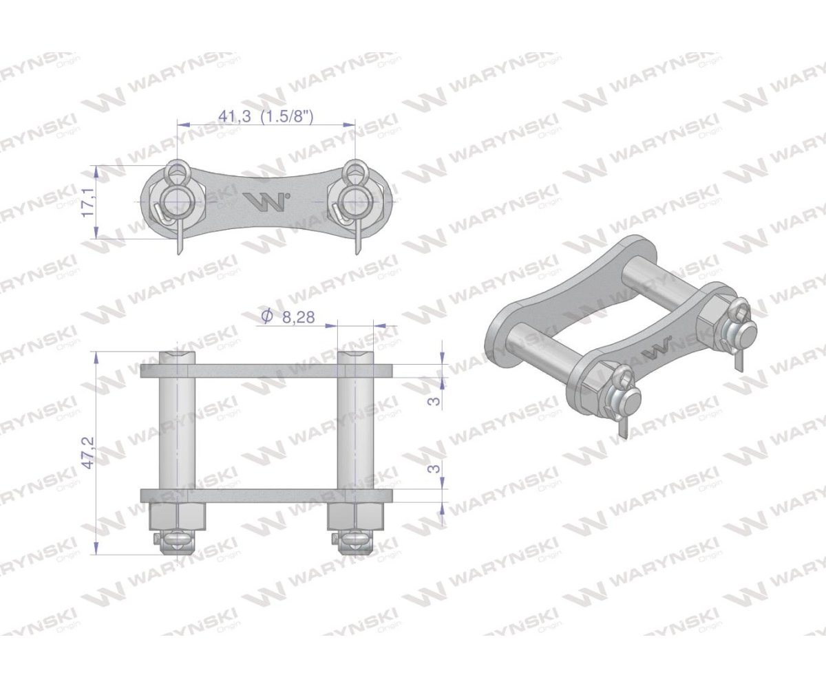 Zamek łańcucha S55X (R1 41.30) zastosowanie Bizon Anna Waryński ( sprzedawane po 5 ) 5040200810 55130000