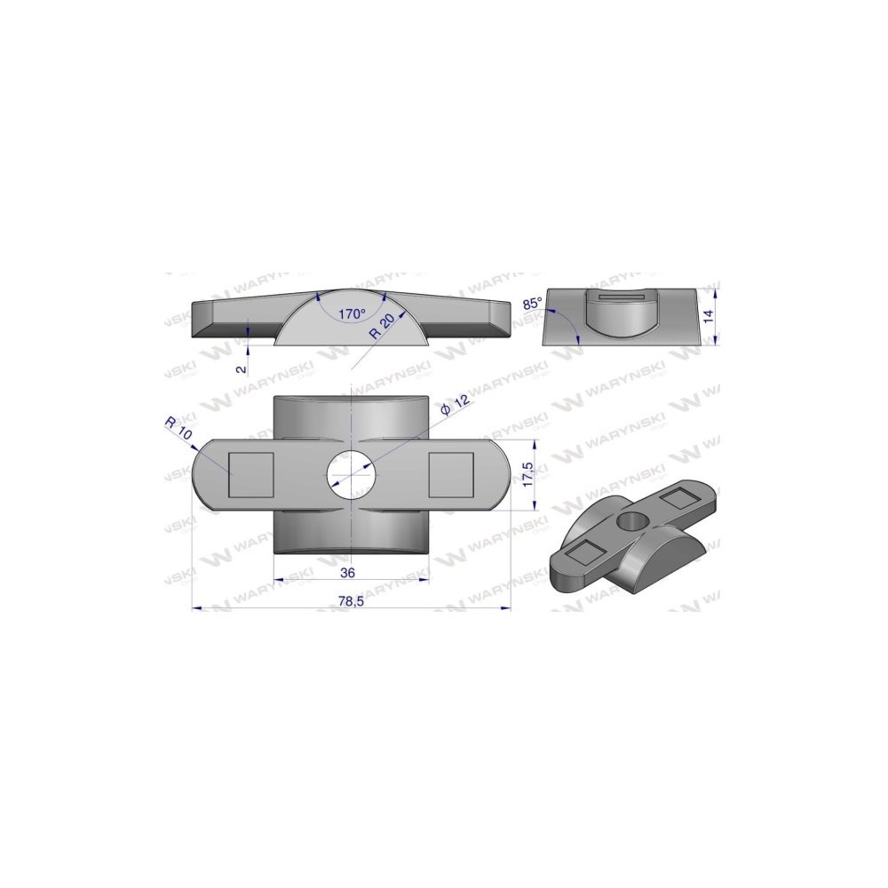 Mocowanie palca uchwyt zastosowanie Pottinger Waryński ( sprzedawane po 5 )
