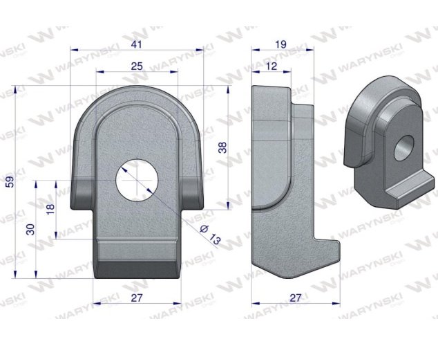 Mocowanie palca zastosowanie JF-Stoll Waryński ( sprzedawane po 5 )
