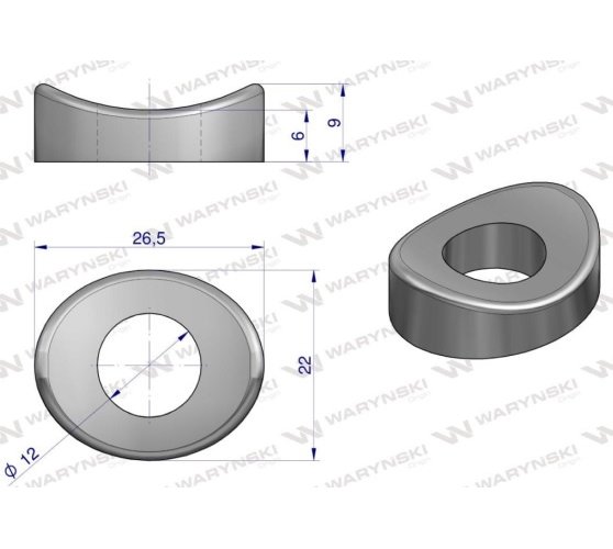 Mocowanie palca podkładka zastosowanie Krone Waryński ( sprzedawane po 5 )