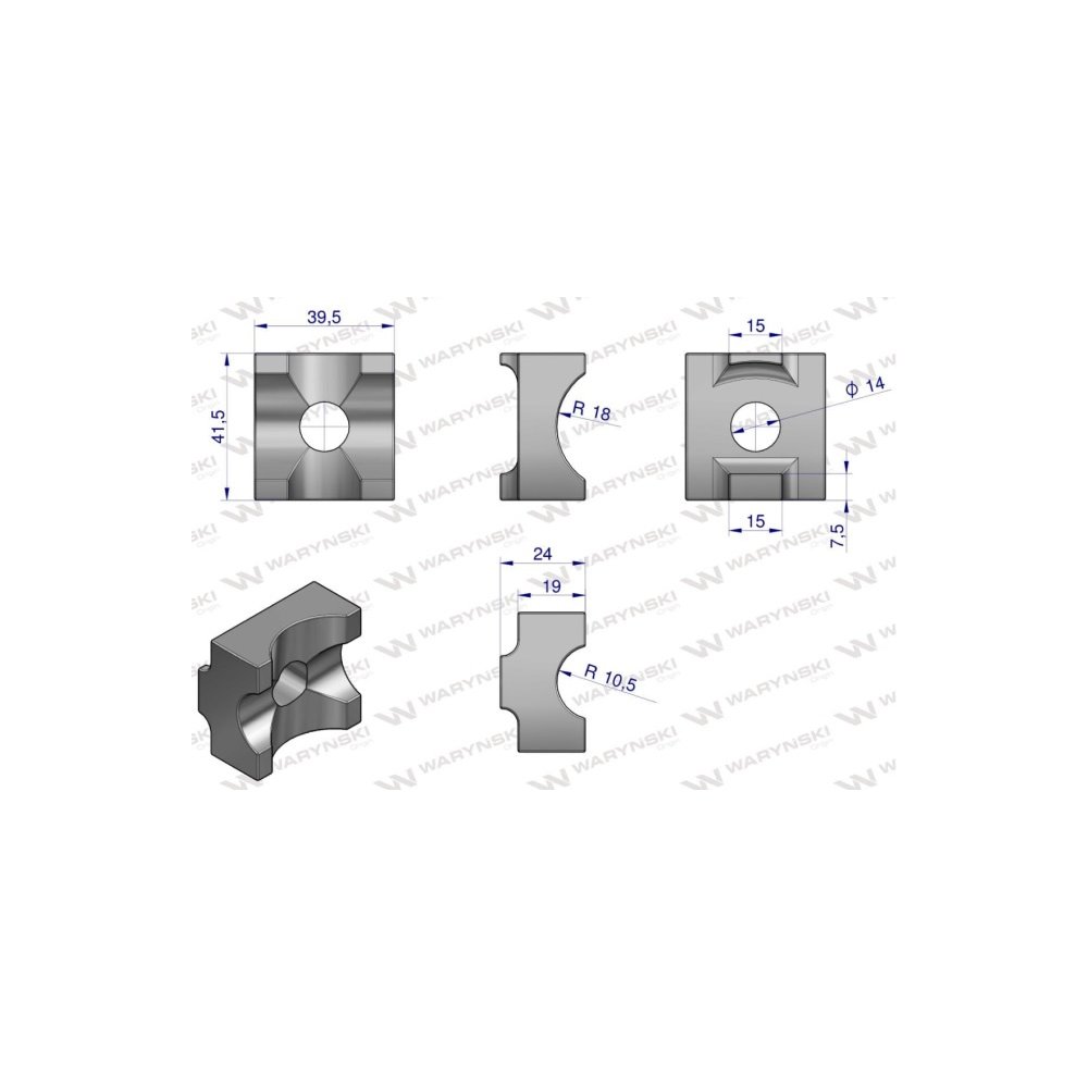 Mocowanie palca nakładka zastosowanie Fella Waryński ( sprzedawane po 5 )