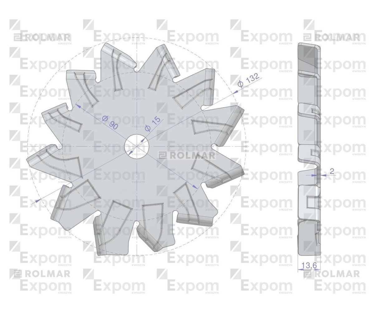 Wentylator alternatora MF3 Nowy Typ EXPOM KWIDZYN eu