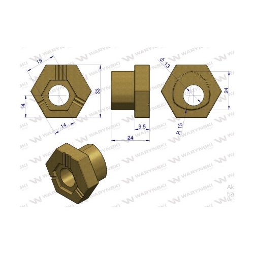Mocowanie palca mimośród zastosowanie Krone Waryński ( sprzedawane po 3 )