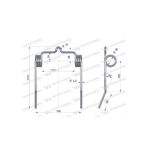 Palec sprężysty motowideł zastosowanie Dronningborg/Case WARYŃSKI