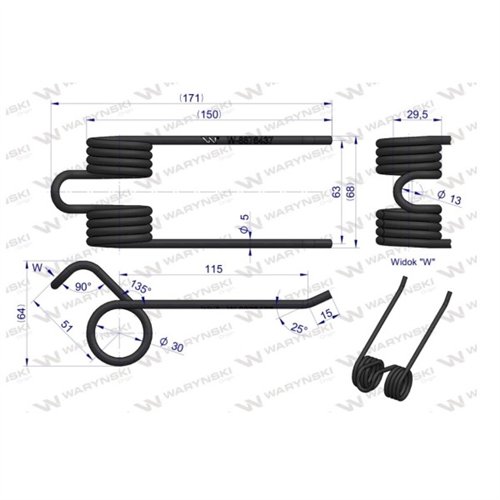 Palec podbieracza zastosowanie GALLIGNANI 8876437 Waryński