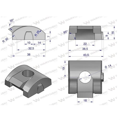 Mocowanie palca wkładka zastosowanie Claas Waryński ( sprzedawane po 5 )