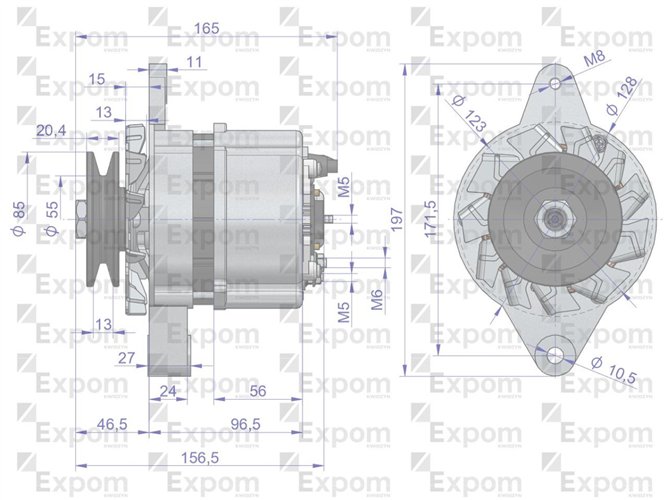Alternator Perkins Renault Claas Nowy Typ EXPOM KWIDZYN eu