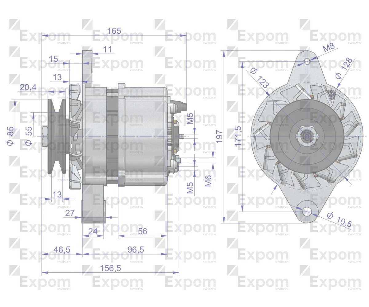 Alternator Perkins Renault Claas Nowy Typ EXPOM KWIDZYN eu