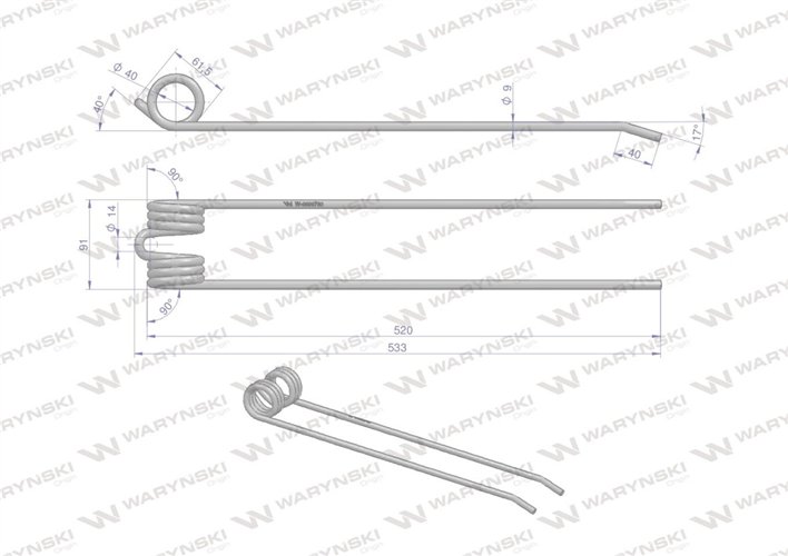 Palec zgrabiarka zastosowanie FELLA / Stoll WARYŃSKI