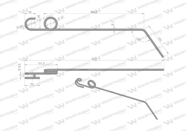 Palec zagarniający zastosowanie Einbock 15002 Waryński