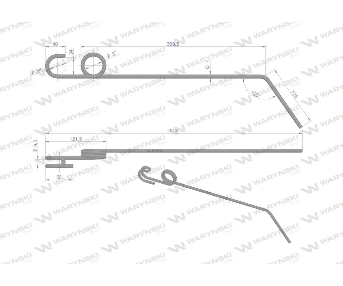 Palec zagarniający zastosowanie Einbock 15002 Waryński