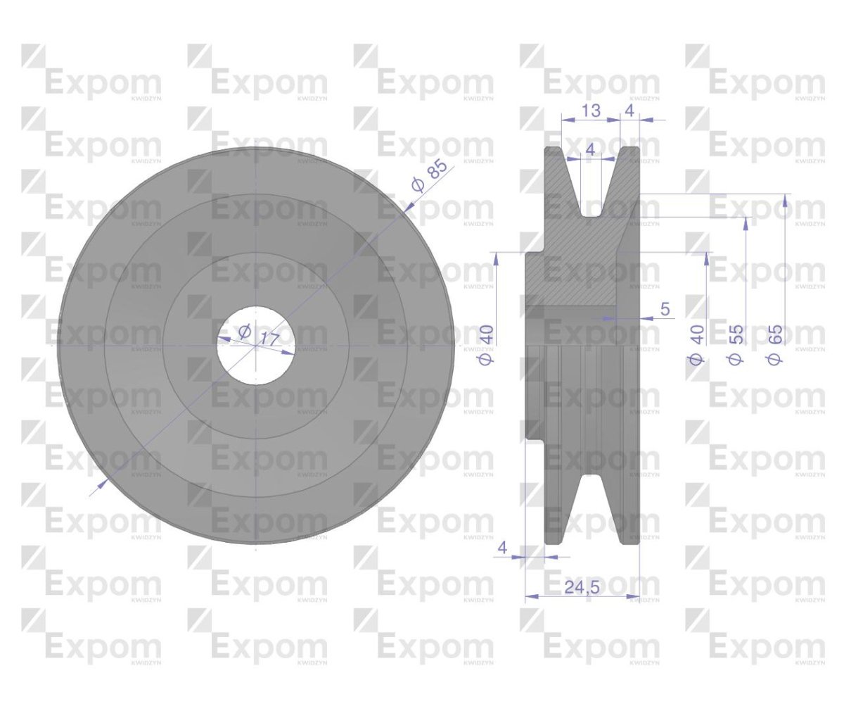 Koło pasowe alternatora 7017732M1 MF3 Nowy Typ EXPOM KWIDZYN eu