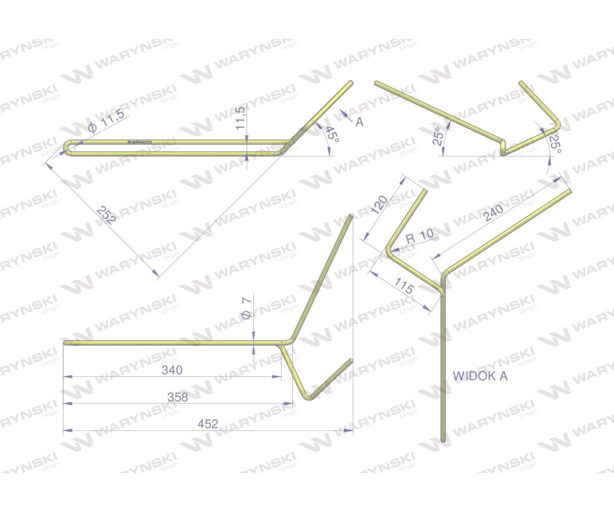 Palec zagarniający prosty lewy pasuje do Famarol WARYŃSKI